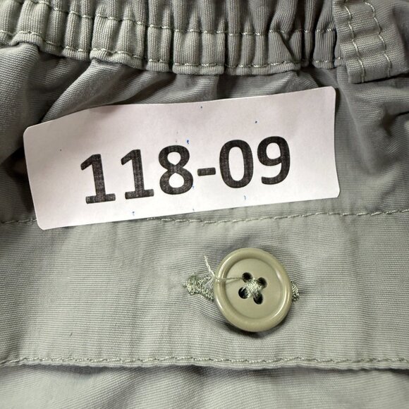 AFTCO Shorts Men 32 Green Nylon Cargo Elastic 8" M01 Original Fishing b118 - Picture 14 of 14